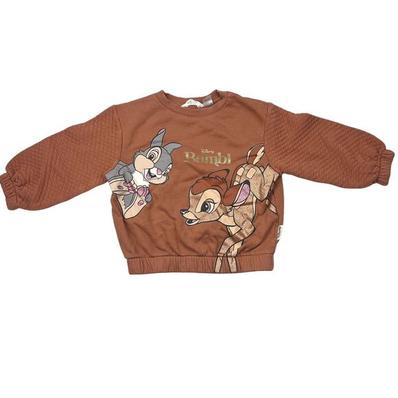 H&M x Disney Bambi Glitter Sweatshirt - Picture 1 of 7